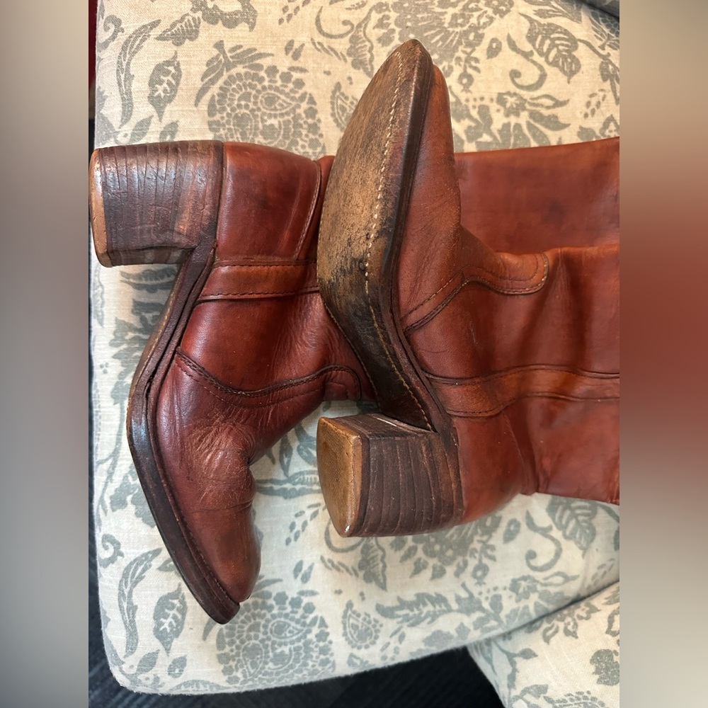 Black label vintage brown Frye boots size 6.5 - Picture 10 of 13